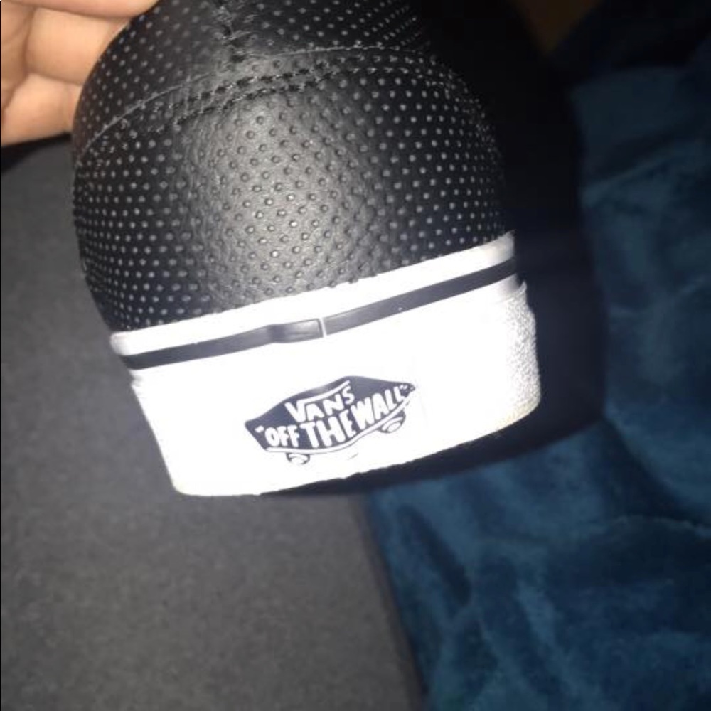 Black slip on vans size 9